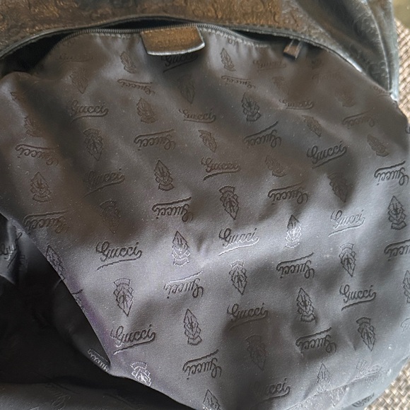 Gucci Black Leather GG Guccissima Hobo Shoulder Bag Vintage - Picture 12 of 12
